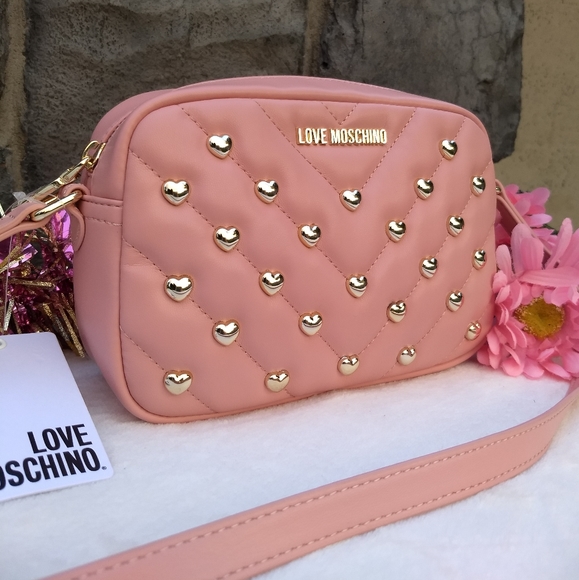 Love Moschino Handbags - 💗LOVE MOSCHINO Pink Quilted Camera Bag